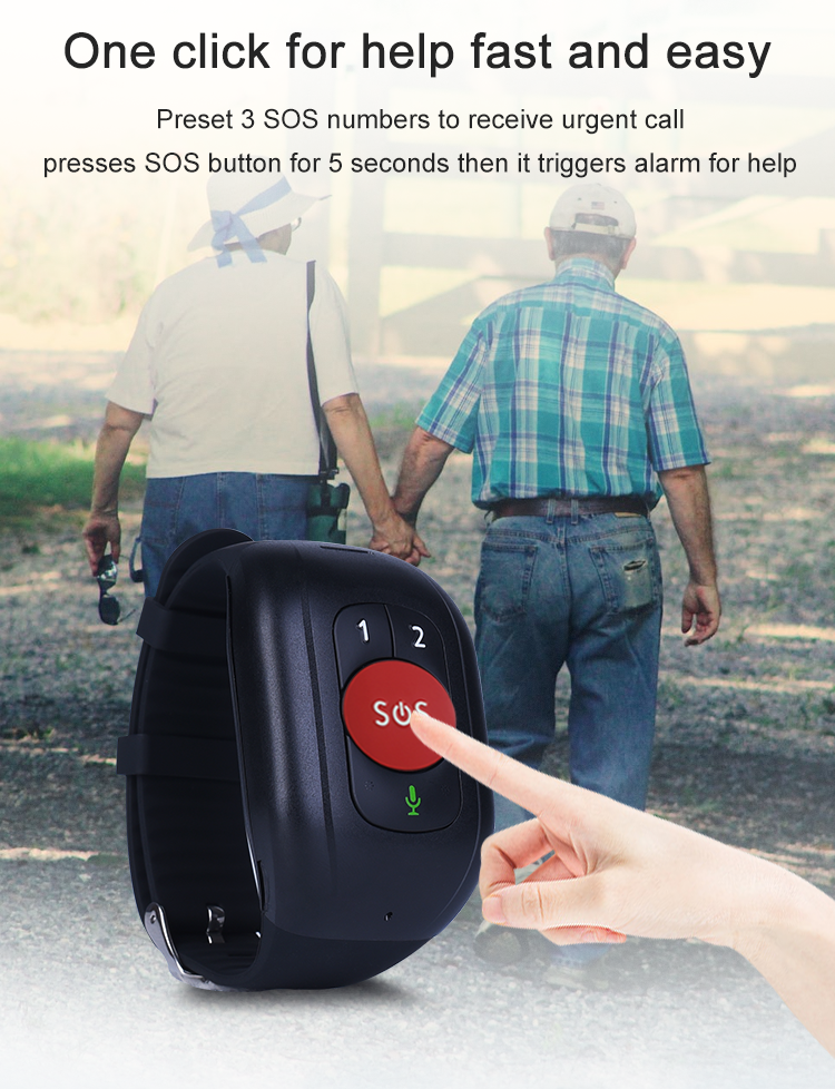 Elder 4G LTE GPS Tracker Brace - Fall Detection Watch recension och pris