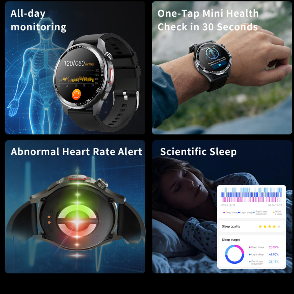 Men Smart Watch Ultra HD Scree - Fall Detection Watch recension och pris
