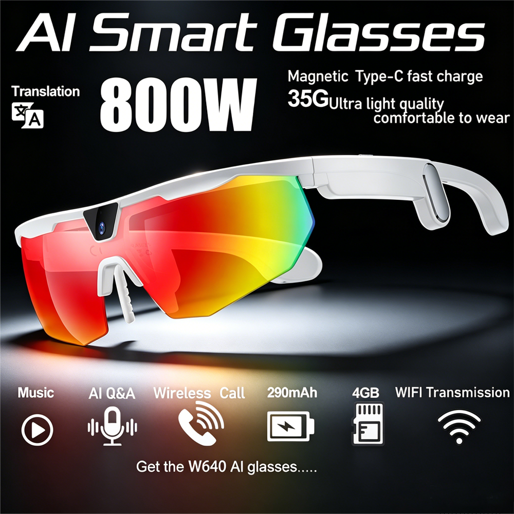 BT Cycling Sunglasses AI Voice - Smart Glasses Lens recension och pris