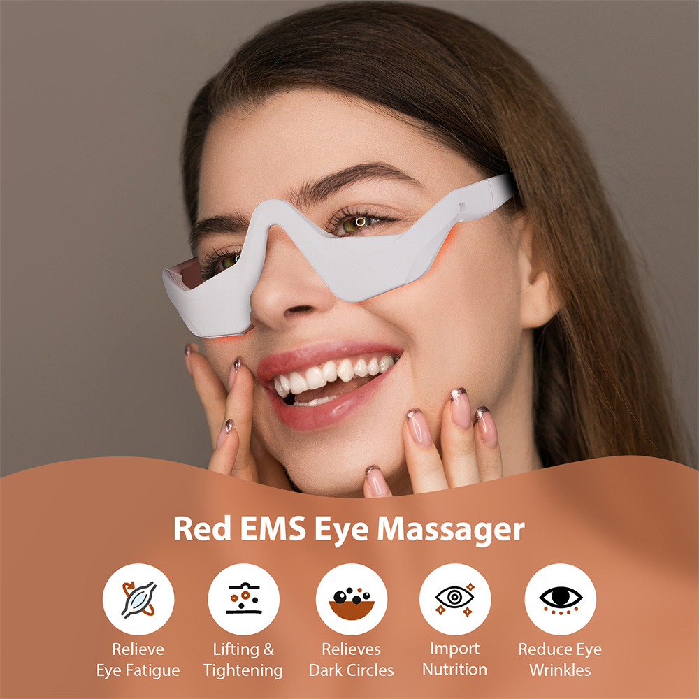 Eye Massager Under Eye Red Lig - Light Therapy Glasses recension och pris