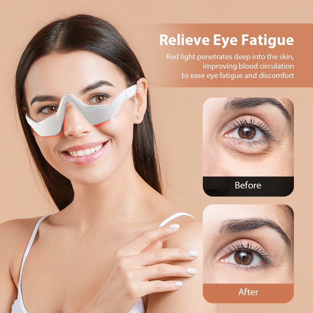 Eye Massager Under Eye Red Lig - Light Therapy Glasses recension och pris