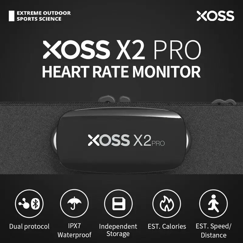 XOSS X2 Pro Chest Strap Heart  - Breath Rate Monitor recension och pris