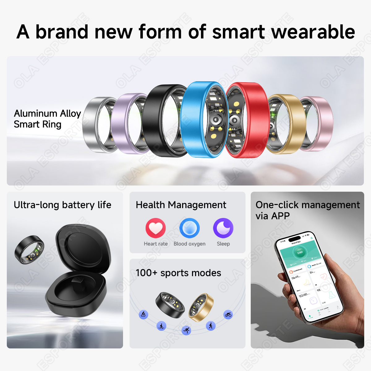 New R09 Smart Ring Men Women w - Temperature Ring Skin recension och pris