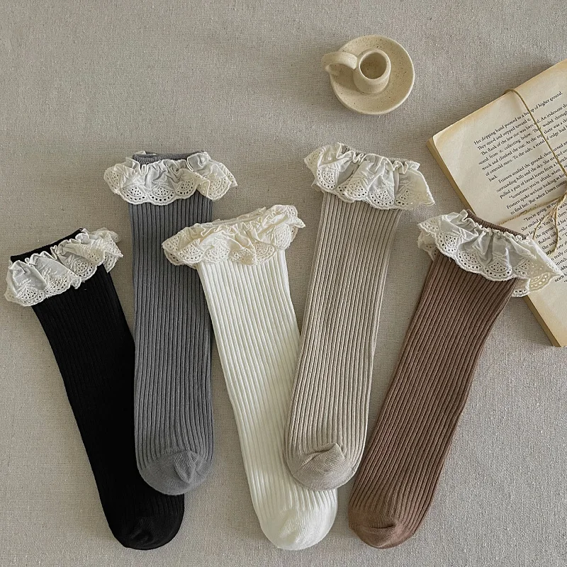 Ruffle Baby Girls Knee High So - Baby Sock Oximeter recension och pris