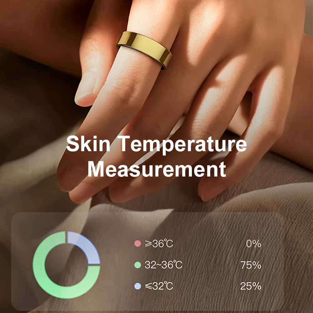 Smart Ring with Charging Case, - Temperature Ring Skin recension och pris