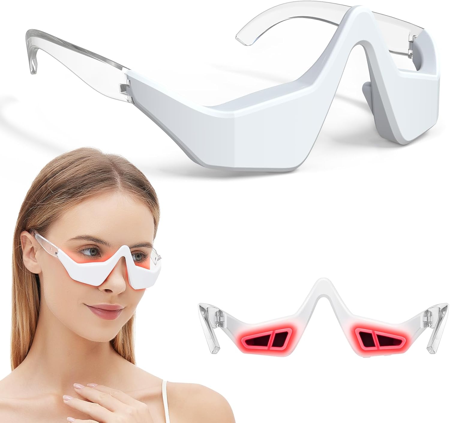 Microcurrent EMS Eye Massager  - Light Therapy Glasses recension och pris