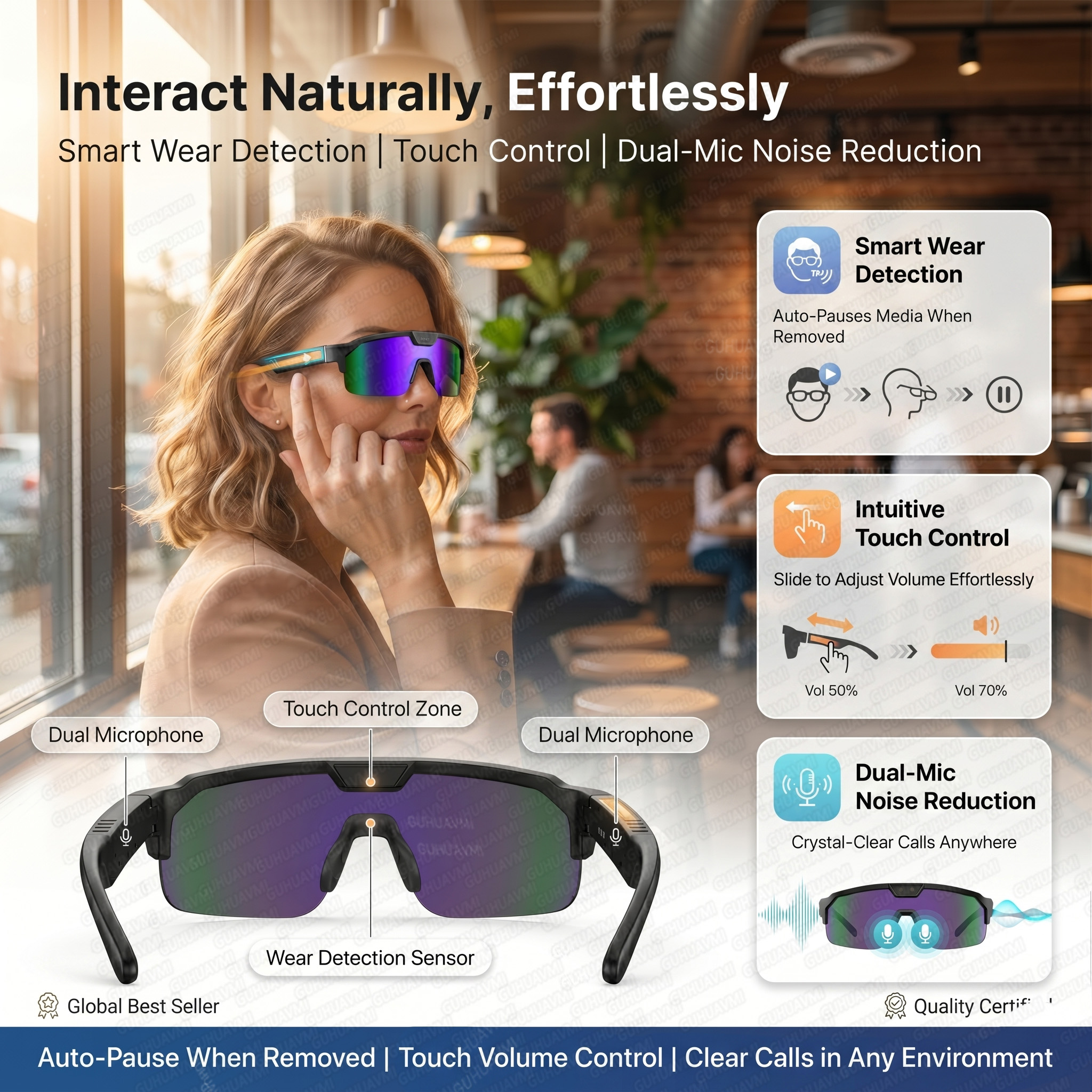 Smart Glasses with 4K HD Anti- - Smart Glasses Lens recension och pris